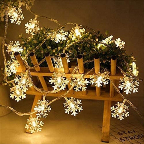 Christmas Snow LED Light - warm white