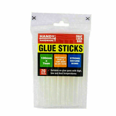 Mini Hot Glue Gun & 20pcs Melt Glue Sticks DIY Craft Projects Quick Repairs