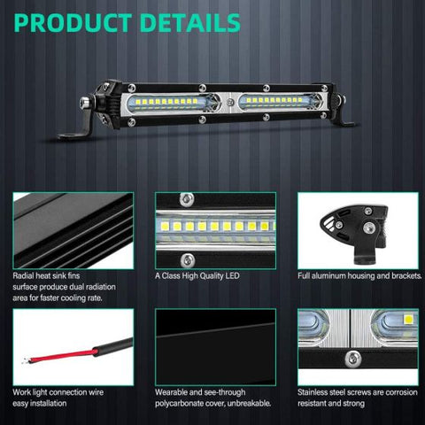 LED Light Bar 7 Inch