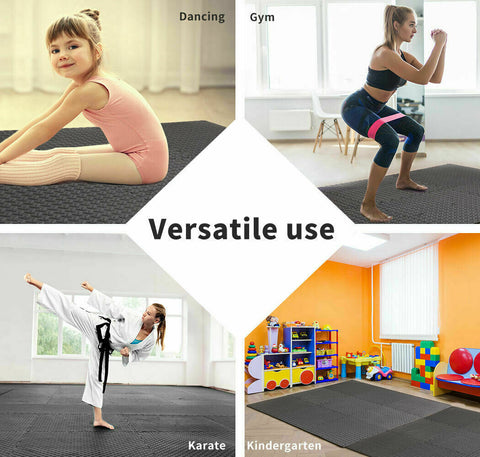 6PCS Interlocking Heavy Duty EVA Foam Gym Flooring Floor Mat Mats Tiles