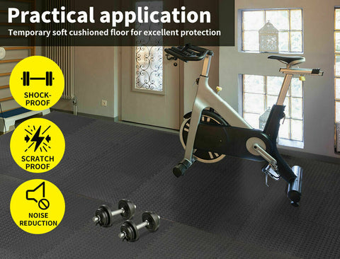 6PCS Interlocking Heavy Duty EVA Foam Gym Flooring Floor Mat Mats Tiles