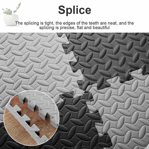 6PCS Interlocking Heavy Duty EVA Foam Gym Flooring Floor Mat Mats Tiles