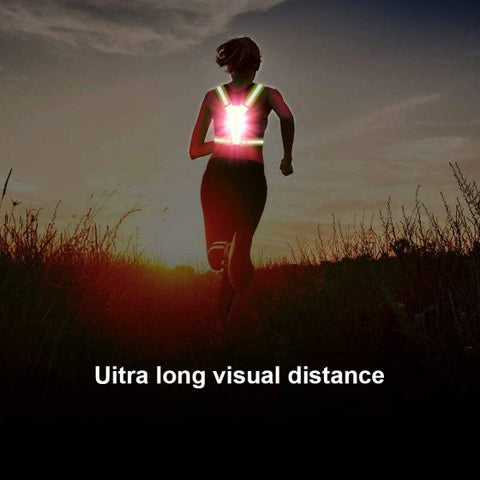 LED Reflective Running Vest