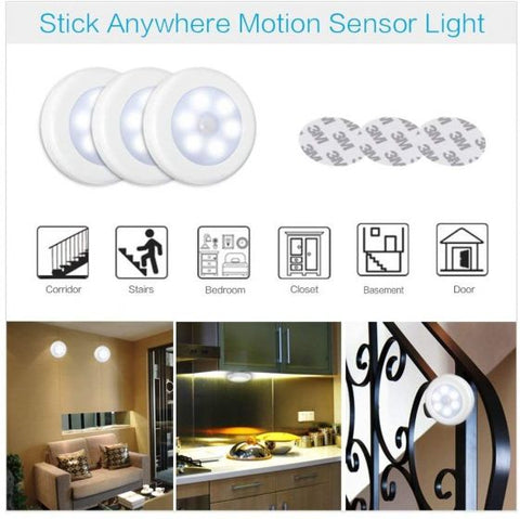 2pcs 6LED Motion Sensor Lights