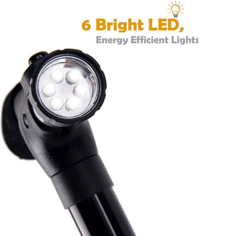 Folding Walking Cane with LED Light Adjustable Lightweight for Men and Women for Arthritis