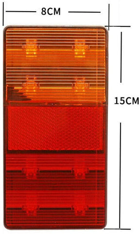 2PCS LED Trailer Lights Tail Lamp Stop Indicator 12V Volt 4WD 4X4 Camper UTE