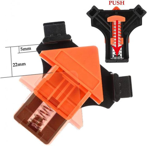 4PCS Multifunction 90Â°Right Angle Clip Clamp Corner Holder Woodworking Tools Kit