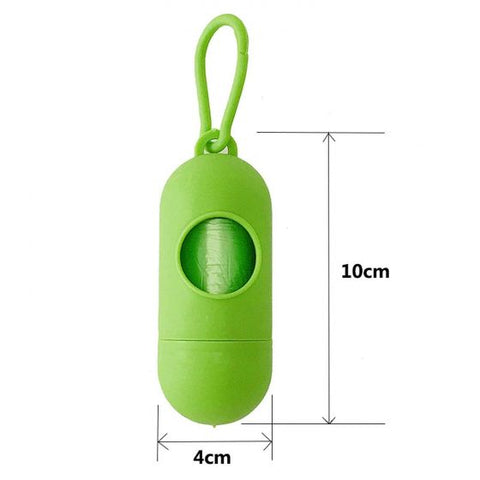 DOG POOP Bag Dispenser Holder Green / Black