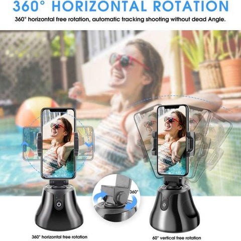 360 Degree Object Tracking Holder Shooting Camera SmartPhone Mount Holder Compatible with All Phone