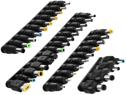 38pcs Universal DC Barrel Jack 5.5 x 2.1mm DC Adapter Laptop Power Supply DC Plug Connector Compatible for Computer Power Supply Plug Jack Sets