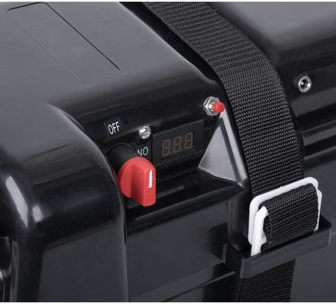 AGM Deep Cycle 130AH Battery Box Dual System 12V 100AH USB Ports Large Marine