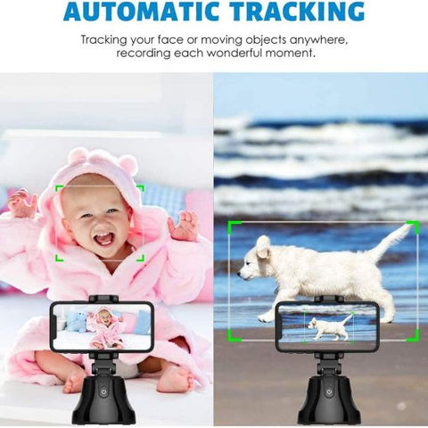 360 Degree Object Tracking Holder Shooting Camera SmartPhone Mount Holder Compatible with All Phone