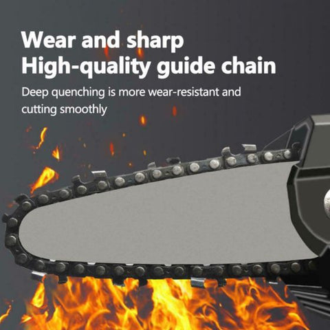 Electric Pruning Saw, Rechargeable Portable Electric Saw One-Hand Lightweight Pruning Shears Chainsaw for Garden Tree Branch Logging Cutting