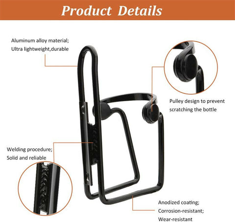 2pcs Water Bottle Cage Bike Bicycle Bottle Holder Drink Rack Mountain Bike MTB