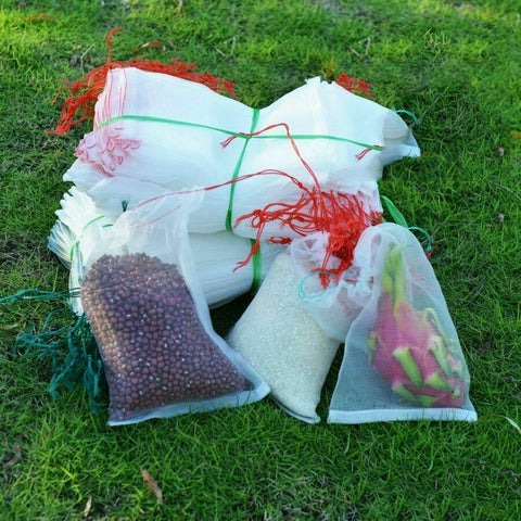 50 Fruit Net Bags Agriculture Garden Vegetable Protection Mesh Insect Proof