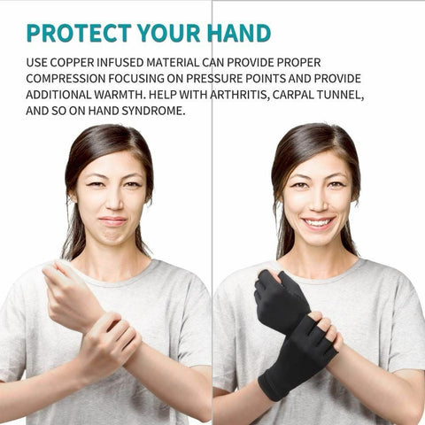Arthritis Gloves Compression Copper