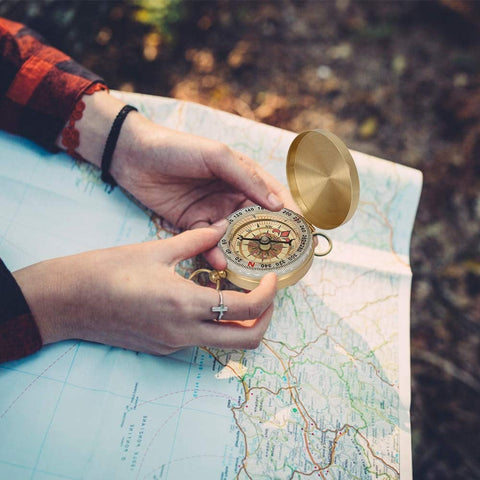 Camping Compass Outdoor Hiking Pocket Watch