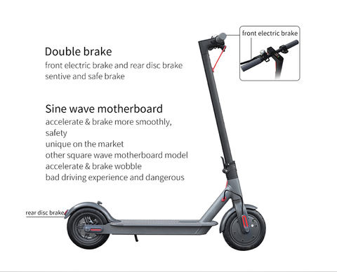 Electric Scooter G9 - 10" E Bike Motor Fordable Portable Riding app control bike