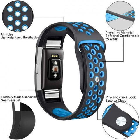 Dual color Band For Fitbit Charge 2