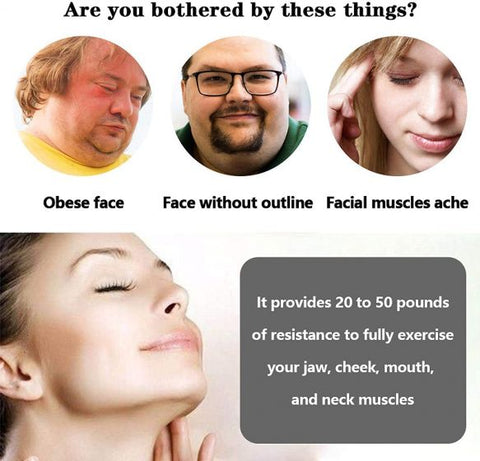 JawLine Exercise Fitness Ball Jaw Trainer Jawlineme Exerciser Neck Face Toning