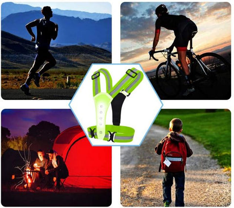 LED Reflective Running Vest