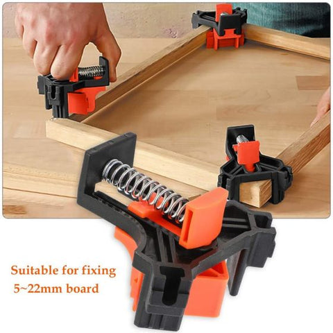 4PCS Multifunction 90Â°Right Angle Clip Clamp Corner Holder Woodworking Tools Kit