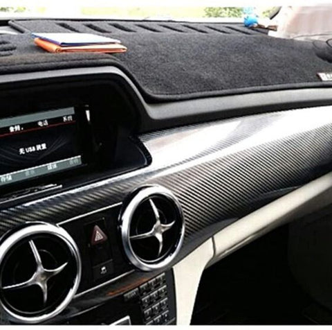 5D High Gloss Black Carbon Fiber Vinyl Bubble Free Air Release Car Wrap Film Automotive DIY Decals