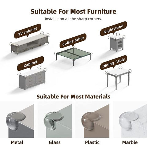 Corner Protector, Baby Proofing Table Corner Guards, Keep Child Safe, Protectors for Furniture Against Sharp Corners