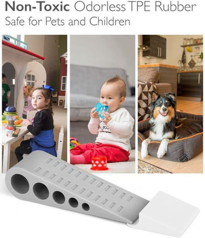 Door Stopper  Non-Toxic Odorless Decorative Heavy Duty Rubber Grip  for Wood Carpet Laminate Concrete Floor