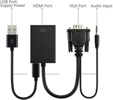VGA to HDMI Converter Adapter