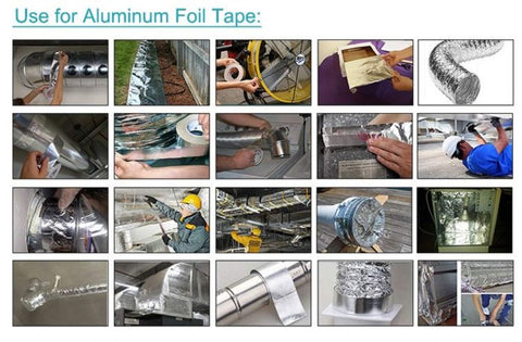 Aluminium Foil Tape Dust-proof Sealing Duct Repairs Resistant Adhesive Repairing