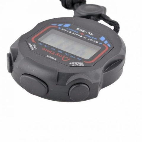 Digital LCD Chronograph Handheld Sports Counter Stopwatch Timer Stop Watch