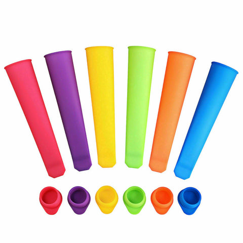 8pcs Silicone Ice Block Moulds/Ice Cream Molds/Icy Pole Jelly Pop Popsicle Maker