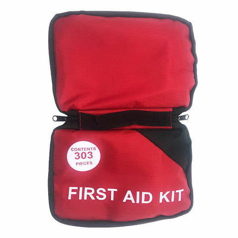 303 Pcs Emergency First Aid Kit Bag ARTG Sticker Survial Camping Family