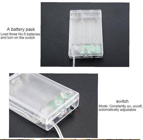 Christmas Snow LED Light - warm white