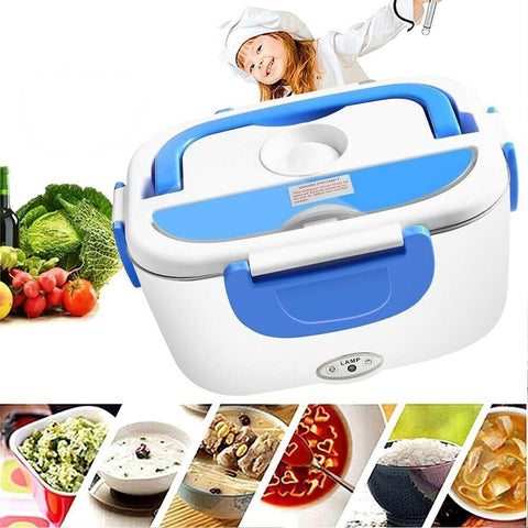 Electric heated Lunch box - BLUE