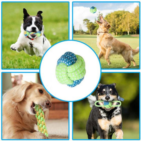 7Pcs Dog Rope Toys Braided Rope