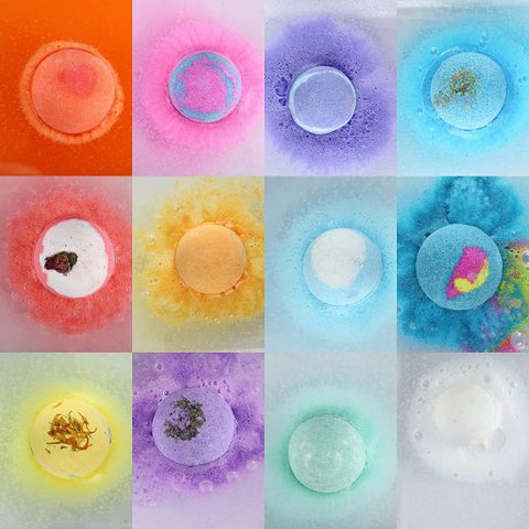 12 Pcs Bath Bombs Organic Bubble  Bath Rich for Mom, Wife, Kids