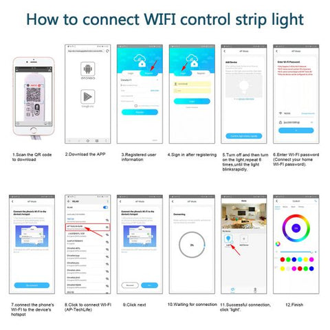 10M  RGBW LED with APP Control & 10A Adapter