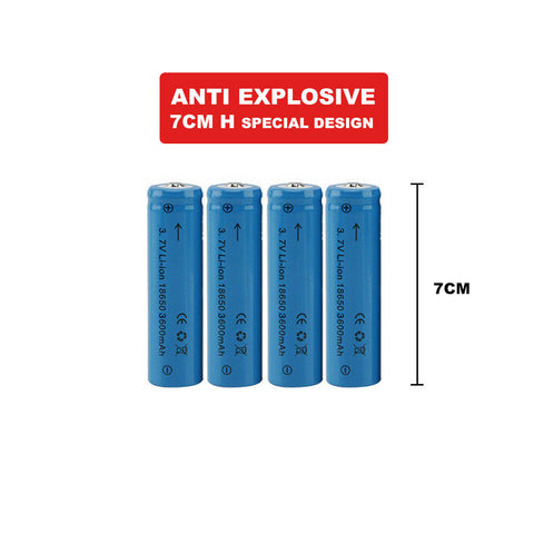4x 3.7V 3600mAh Li-ion Rechargeable Battery + USB Smart Charger Indicator
