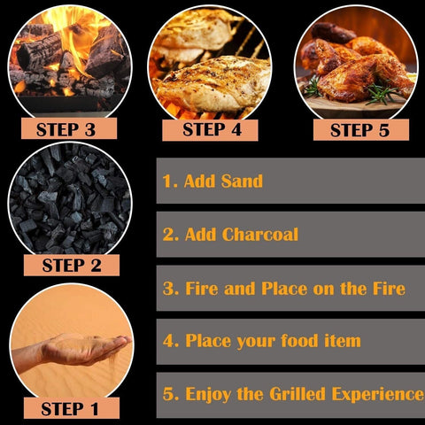 BBQ Grill Hibachi Barbecue Portable Folding35*26*20CM SMALL SIZE