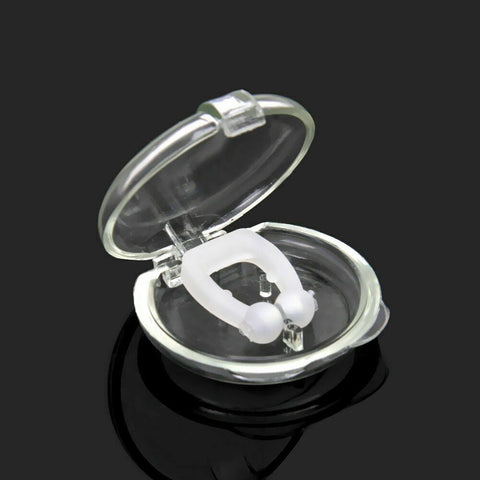 2 x Anti Snore Magnetic Silicone Nose Clip Stop Snoring Apnea Aid Device Stopper