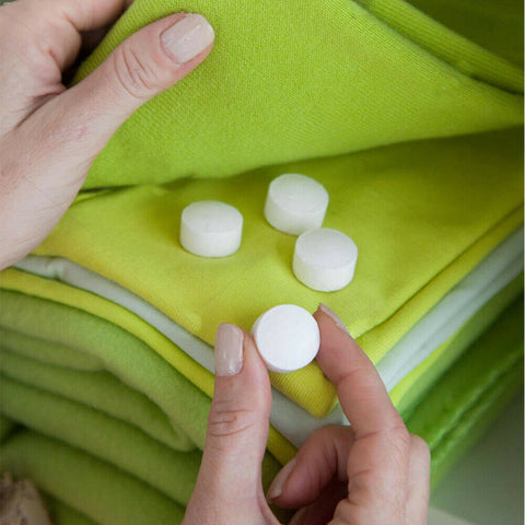 60pcs Moth Balls Home Clothes Anti Moth Cupboards Toilets Pest Control