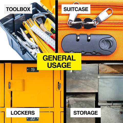 Padlock Keyed Alike Colour 20mm 4pk