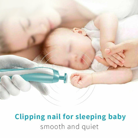 Electric Baby Nail Trimmer Infant Newborn Safe Grinder Clipper Tools Set