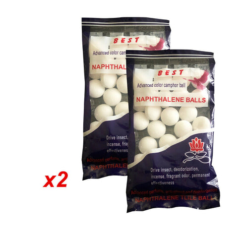 60pcs Moth Balls Home Clothes Anti Moth Cupboards Toilets Pest Control