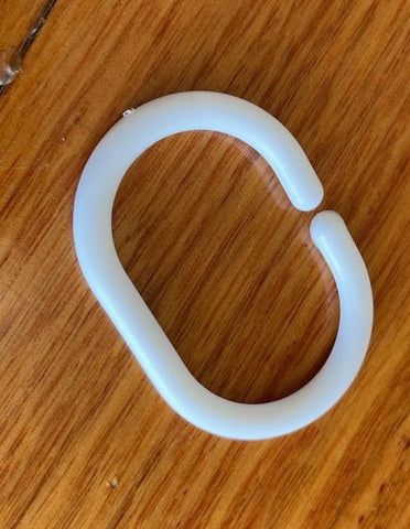 Clear Shower Curtain Waterproof White Plastic Bath Curtain With Hook 90X200CM