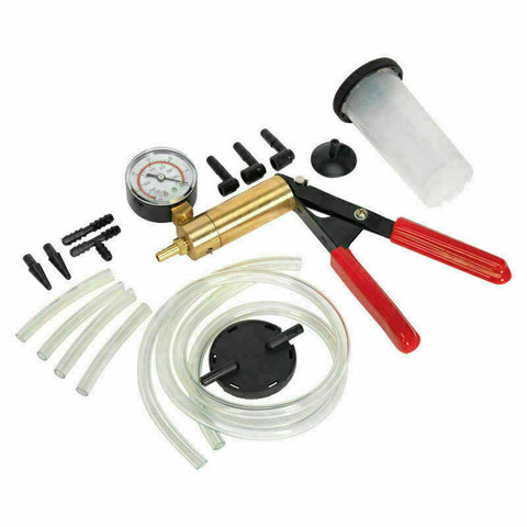 Hand Held Brake Bleeder Tester Set Kit Vacuum Pump Car Motorbike