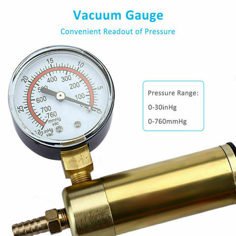 Hand Held Brake Bleeder Tester Set Kit Vacuum Pump Car Motorbike