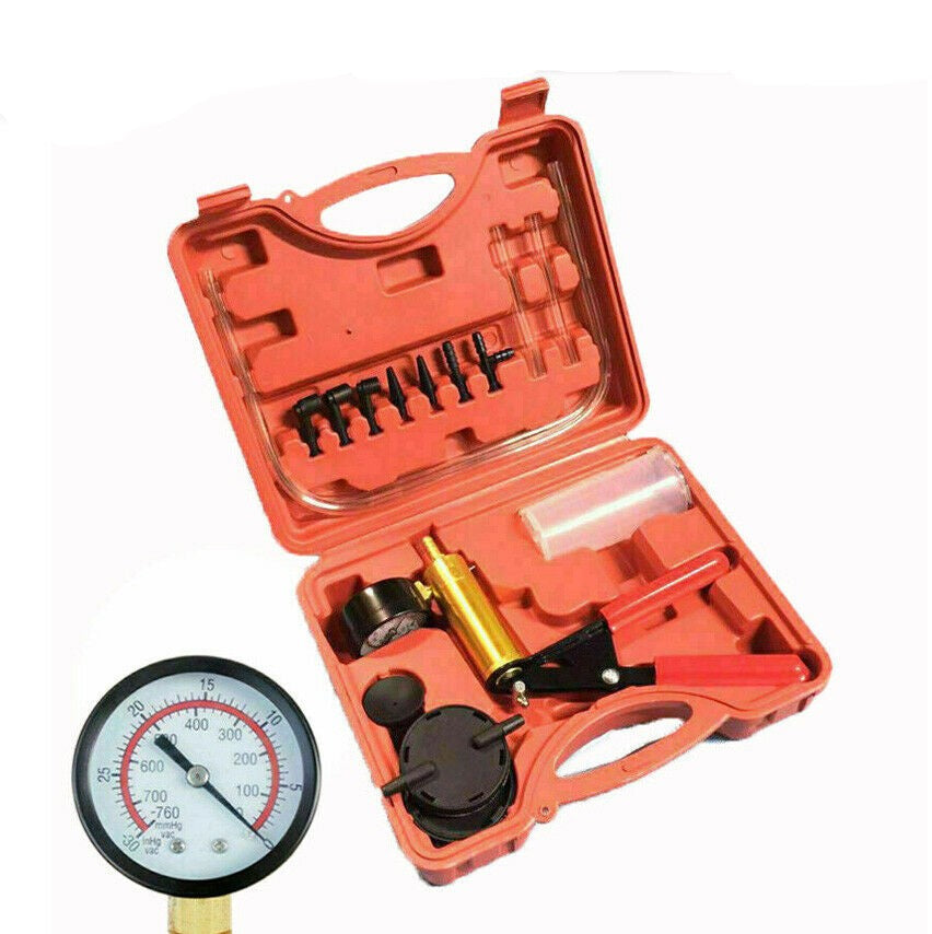 Hand Held Brake Bleeder Tester Set Kit Vacuum Pump Car Motorbike